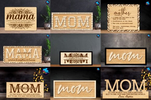 Paquete De Letreros Para Mama Creativo Digital